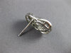 ESTATE .70CT DIAMOND 18KT WHITE GOLD BAGUETTE DOUBLE SWIRL CLASSIC STUD EARRINGS