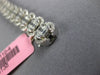 ESTATE LARGE 5.99CT DIAMOND 18KT WHITE GOLD 3D INVISIBLE OVAL TENNIS BRACELET