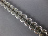 ESTATE LARGE 5.99CT DIAMOND 18KT WHITE GOLD 3D INVISIBLE OVAL TENNIS BRACELET
