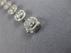 ESTATE 3.73CT DIAMOND 18KT WHITE GOLD 3D INVISIBLE OVAL CLASSIC TENNIS BRACELET