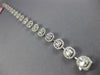 ESTATE 3.73CT DIAMOND 18KT WHITE GOLD 3D INVISIBLE OVAL CLASSIC TENNIS BRACELET