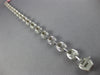 ESTATE 3.73CT DIAMOND 18KT WHITE GOLD 3D INVISIBLE OVAL CLASSIC TENNIS BRACELET