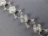 WIDE 2.75CT DIAMOND 18KT WHITE GOLD 3D SQUARE INVISIBLE ETOILE TENNIS BRACELET