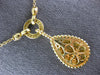 1.27CT WHITE & FANCY YELLOW DIAMOND 18K YELLOW GOLD TEAR DROP LOVE KNOT NECKLACE