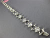 WIDE 2.75CT DIAMOND 18KT WHITE GOLD 3D SQUARE INVISIBLE ETOILE TENNIS BRACELET