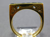 ESTATE 1.37CT AAA BLUE TOPAZ 18KT YELLOW GOLD 3D ASSCHER CUT FILIGREE FUN RING