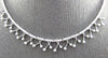 ESTATE 2.06CT DIAMOND 14KT WHITE GOLD 3D CLASSIC ETOILE X LOVE NECKLACE