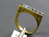 ESTATE 1.37CT AAA BLUE TOPAZ 18KT YELLOW GOLD 3D ASSCHER CUT FILIGREE FUN RING
