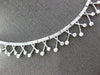 ESTATE 2.06CT DIAMOND 14KT WHITE GOLD 3D CLASSIC ETOILE X LOVE NECKLACE