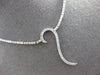 ESTATE .96CT DIAMOND 14KT WHITE GOLD 3D CLASSIC QUESTION MARK NECKLACE