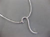 ESTATE .96CT DIAMOND 14KT WHITE GOLD 3D CLASSIC QUESTION MARK NECKLACE