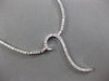 ESTATE .96CT DIAMOND 14KT WHITE GOLD 3D CLASSIC QUESTION MARK NECKLACE