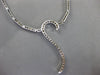 ESTATE .96CT DIAMOND 14KT WHITE GOLD 3D CLASSIC QUESTION MARK NECKLACE