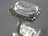 EXTRA LARGE 14.66CT DIAMOND & AAA PURPLE & GREEN AMETHYST 18K WHITE GOLD 3D RING