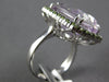 EXTRA LARGE 14.66CT DIAMOND & AAA PURPLE & GREEN AMETHYST 18K WHITE GOLD 3D RING