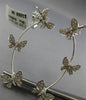 LARGE .63CT DIAMOND 18KT WHITE GOLD MULTI BUTTERFLY EAR CLIMBER HANGING EARRINGS