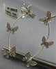 LARGE .63CT DIAMOND 18KT WHITE GOLD MULTI BUTTERFLY EAR CLIMBER HANGING EARRINGS