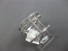 ESTATE LARGE .38CT DIAMOND 14KT WHITE GOLD CLASSIC TRIPLE ROW RING