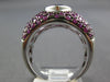 EXTRA LARGE 5.66CT AAA AMETHYST & PINK SAPPHIRE 18K WHITE GOLD MARQUISE FUN RING