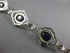 EXTRA LARGE 59.54CT LONG DIAMOND & AAA SAPPHIRE 18K WHITE GOLD COCKTAIL BRACELET