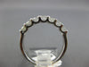 ESTATE .72CT DIAMOND 14KT WHITE GOLD 3D CLASSIC 7 STONE ROUND ANNIVERSARY RING