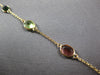 5.07CT AAA MULTI COLOR TOURMALINE 14KT YELLOW GOLD OVAL BY THE YARD FUN BRACELET