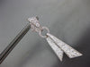 LARGE 4.61CT DIAMOND 18KT WHITE GOLD 3D MULTI ROW TRIANGULAR HANGING EARRINGS