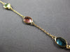 5.07CT AAA MULTI COLOR TOURMALINE 14KT YELLOW GOLD OVAL BY THE YARD FUN BRACELET