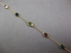 5.07CT AAA MULTI COLOR TOURMALINE 14KT YELLOW GOLD OVAL BY THE YARD FUN BRACELET