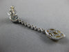LARGE 6.20CT DIAMOND & AAA BLUE TOPAZ & CITRINE 18KT WHITE GOLD HANGING EARRINGS