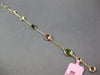 5.07CT AAA MULTI COLOR TOURMALINE 14KT YELLOW GOLD OVAL BY THE YARD FUN BRACELET