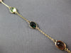 5.07CT AAA MULTI COLOR TOURMALINE 14KT YELLOW GOLD OVAL BY THE YARD FUN BRACELET