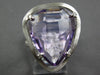 EXTRA LARGE 12.52CT DIAMOND & AAA AMETHYST 14KT WHITE GOLD 3D TRILLION FUN RING