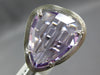 EXTRA LARGE 12.52CT DIAMOND & AAA AMETHYST 14KT WHITE GOLD 3D TRILLION FUN RING