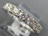 ESTATE 1.05CT DIAMOND 14KT WHITE GOLD 7 STONE ROUND COMFORT FIT ANNIVERSARY RING