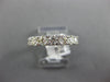 ESTATE 1.05CT DIAMOND 14KT WHITE GOLD 7 STONE ROUND COMFORT FIT ANNIVERSARY RING