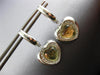 2.38CT DIAMOND & AAA AMETHYST 14K WHITE GOLD HEART SHAPE ETOILE HANGING EARRINGS