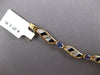 2.97CT DIAMOND & AAA TANZANITE 14KT YELLOW GOLD 3D OVAL & ROUND TENNIS BRACELET