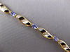 2.97CT DIAMOND & AAA TANZANITE 14KT YELLOW GOLD 3D OVAL & ROUND TENNIS BRACELET