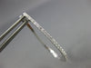 .30CT DIAMOND 18KT WHITE GOLD 3D CLASSIC 2mm OVAL ELONGATED HUGGIE HOOP EARRINGS