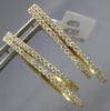 ESTATE .57CT DIAMOND 18KT YELLOW GOLD 2 ROW DOUBLE OVAL CLIP ON HANGING EARRINGS