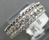 ESTATE .46CT DIAMOND 14KT WHITE GOLD 3D CLASSIC FILGREE MILGRAIN FUN RING