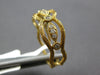 ESTATE .14CT DIAMOND 18KT YELLOW GOLD MULTI LEAF OPEN FILIGREE ANNIVERSARY RING