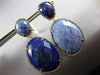 101.11CT MOCHA DIAMOND & AAA SODALITE 14KT WHITE GOLD 3D OVAL HANGING EARRINGS