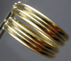 ESTATE 14KT YELLOW GOLD CLASSIC OVAL HOOP HANGING EARRINGS #27158