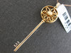 LARGE .22CT DIAMOND & AAA SOUTH SEA PEARL 18K ROSE GOLD KEY TO THE HEART PENDANT