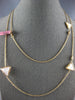 .30CT DIAMOND & MULTI GEM 14KT ROSE GOLD ROUND & TRILLION BY THE YARD NECKLACE