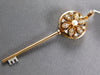 LARGE .22CT DIAMOND & AAA SOUTH SEA PEARL 18K ROSE GOLD KEY TO THE HEART PENDANT