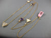 .30CT DIAMOND & MULTI GEM 14KT ROSE GOLD ROUND & TRILLION BY THE YARD NECKLACE