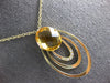 .14CT DIAMOND & AAA CITRINE 14KT YELLOW GOLD MULTI OVAL BY THE YARD FUN NECKLACE